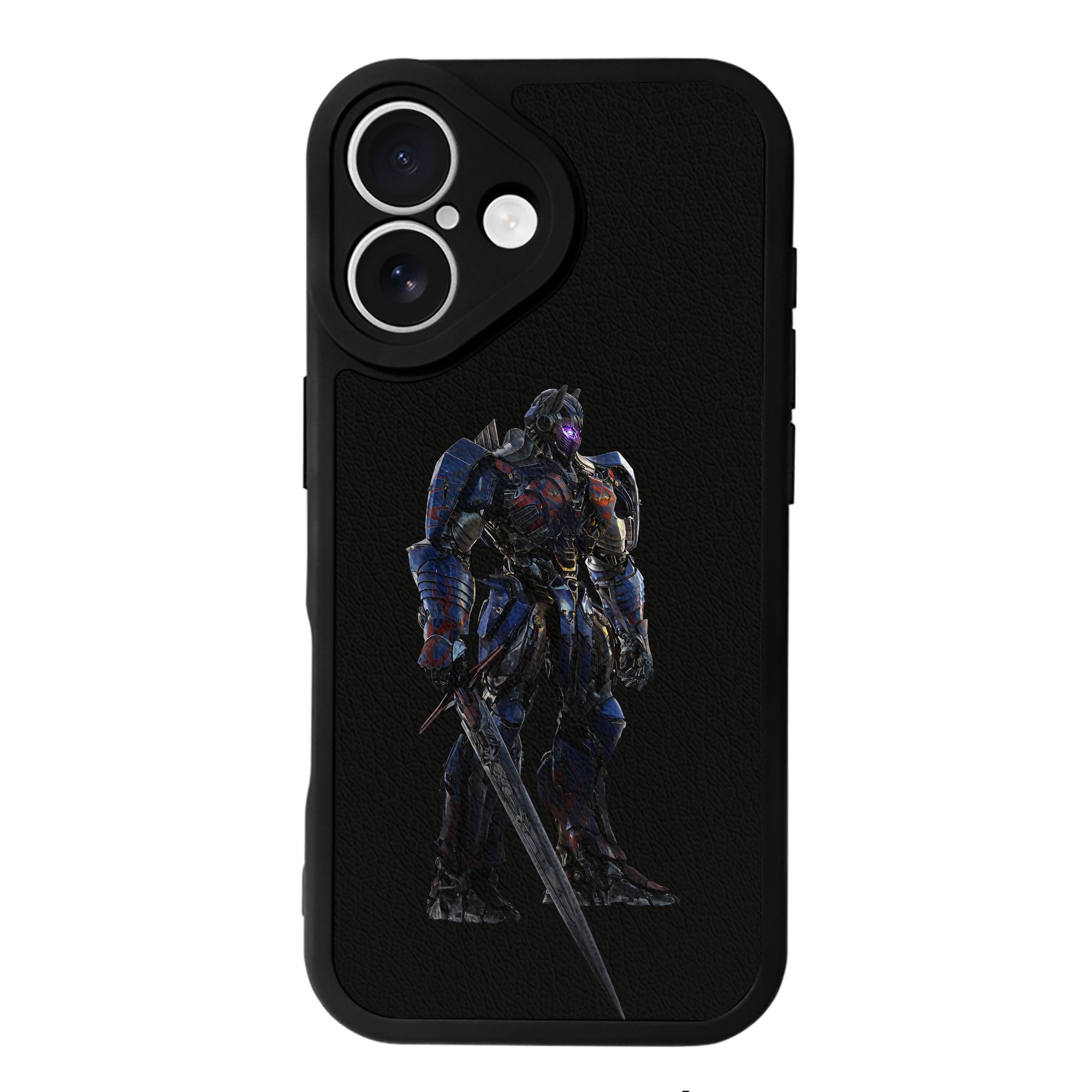 （画像用） Transformers トランスフォーマー 【iPhone 16シリーズ対応】シリコンスマホケース（レザー調） 材質：シリコン